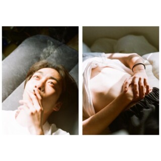 タバコを吸っている男性の画像